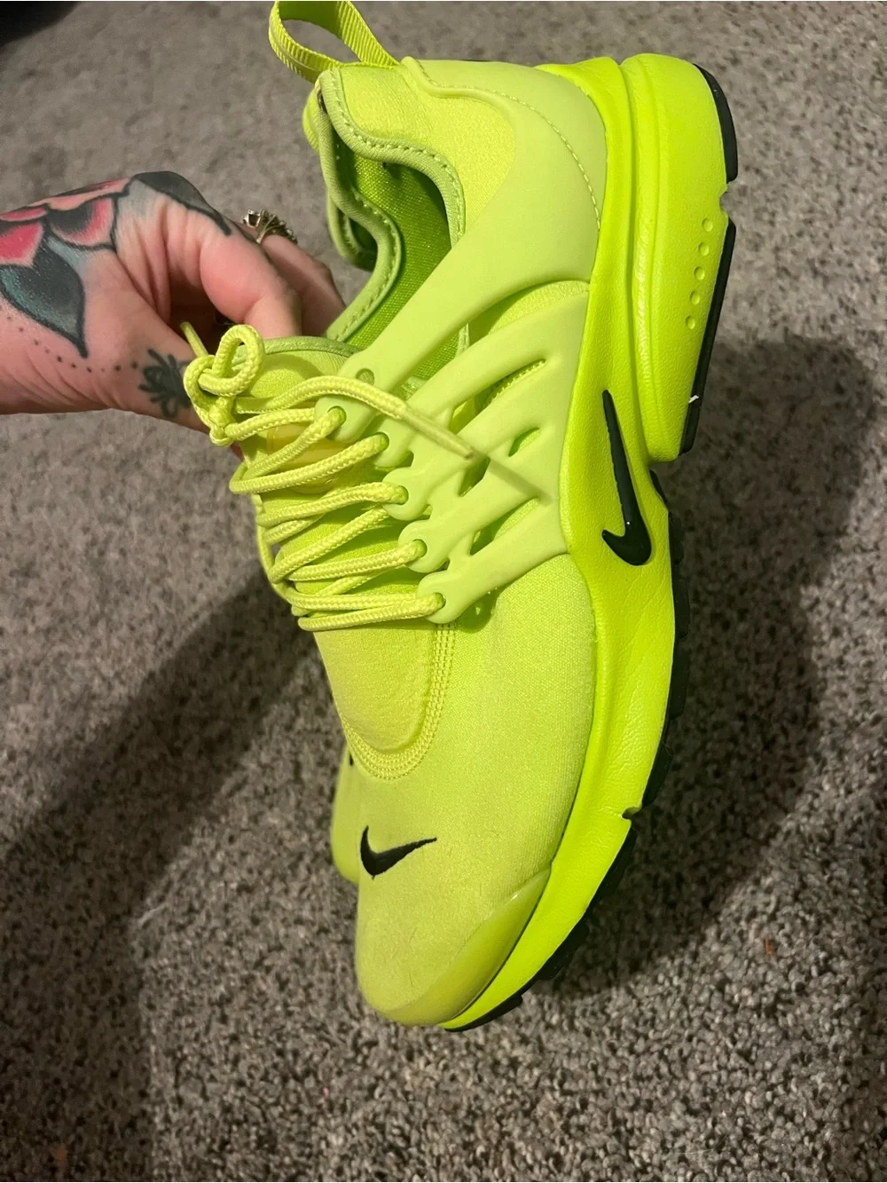 Nike Women's Volt/Black Athletic Sneaker